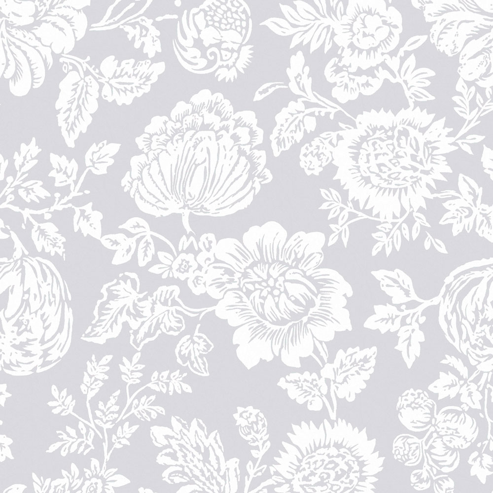 Vliesová tapeta na zeď, šedá, květiny, 125139, Shabby Chic by Rachel Ashwell