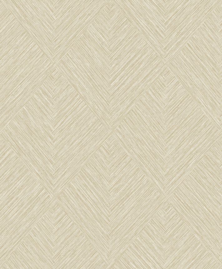 Vliesová tapeta na zeď, béžová, geometrická, PW3003, Precious Weaves, Grandeco