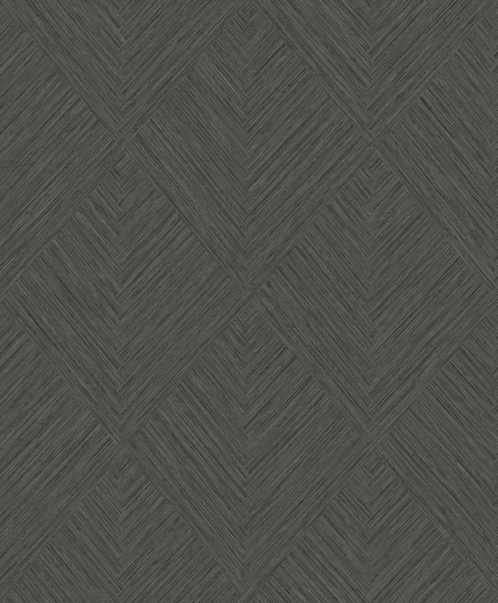 Vliesová tapeta na zeď, hnědá, geometrická, PW3009, Precious Weaves, Grandeco