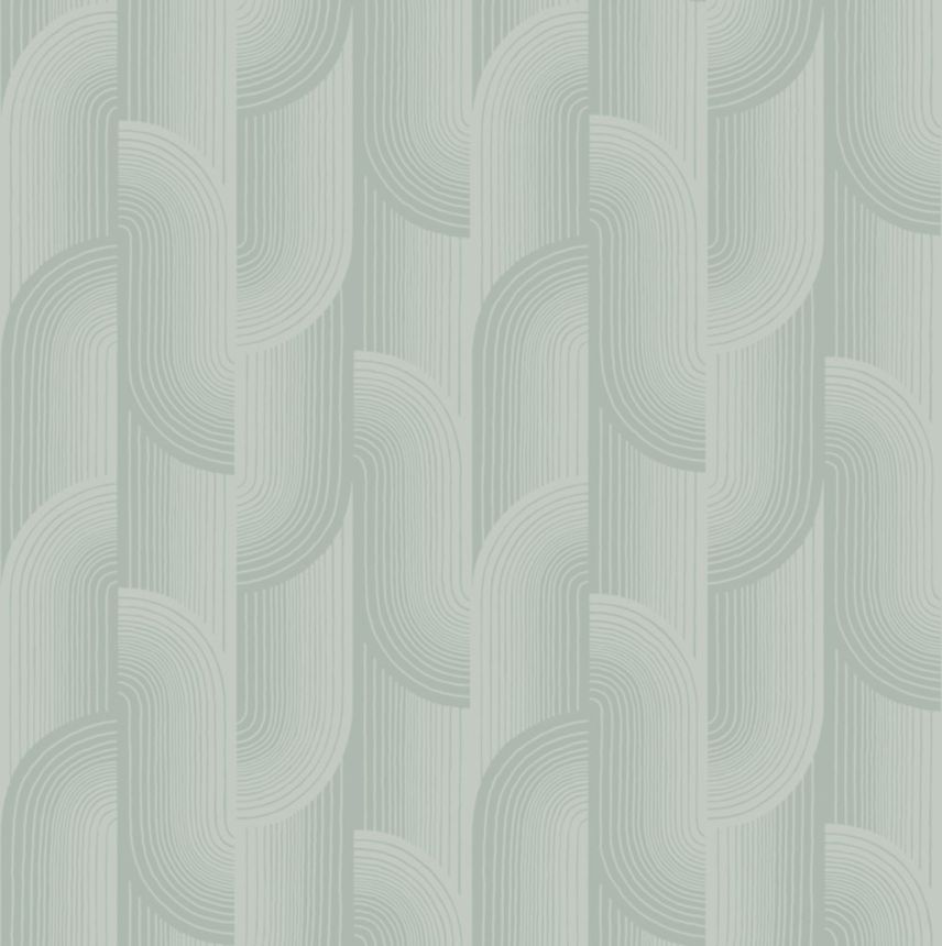 Vliesová tapeta na zeď, zelená, geometrická, PW3106, Precious Weaves, Grandeco
