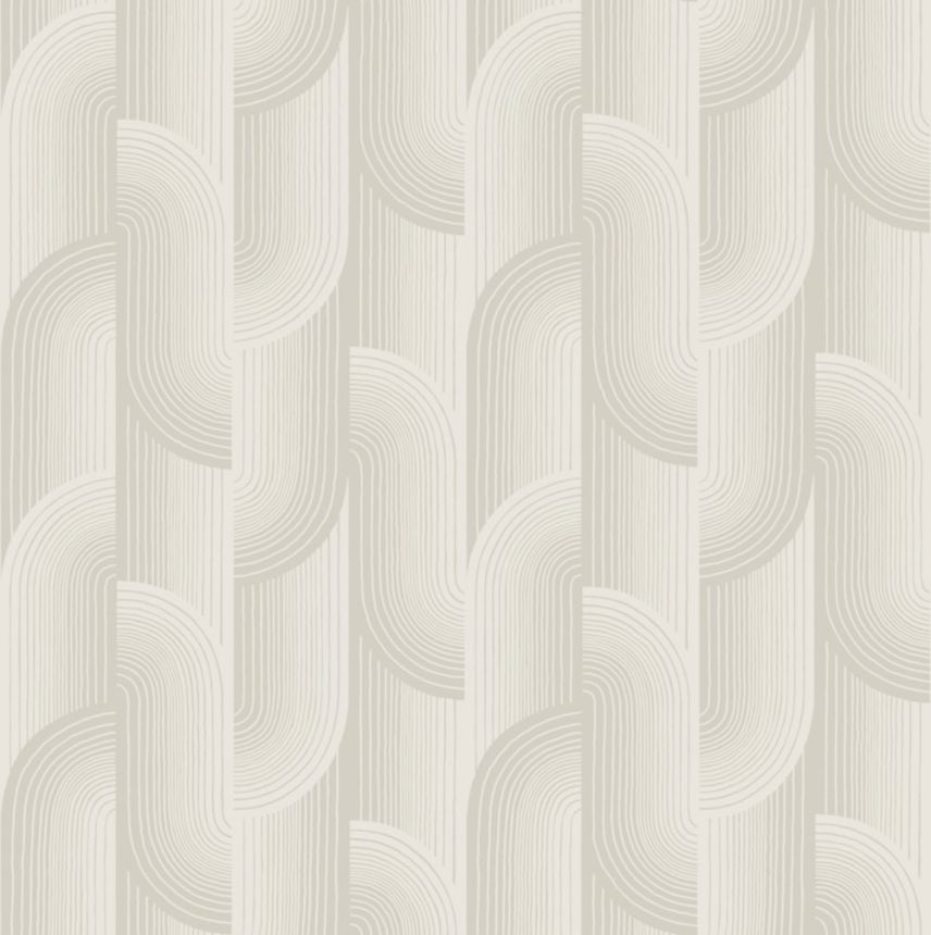Vliesová tapeta na zeď, šedá, geometrická, PW3108, Precious Weaves, Grandeco