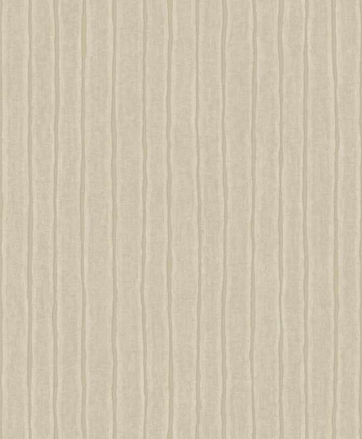 Vliesová tapeta na zeď, béžová, pruhy, PW4004, Precious Weaves, Grandeco