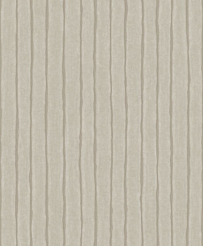 Vliesová tapeta na zeď, šedo-hnědá, pruhy, PW4008, Precious Weaves, Grandeco