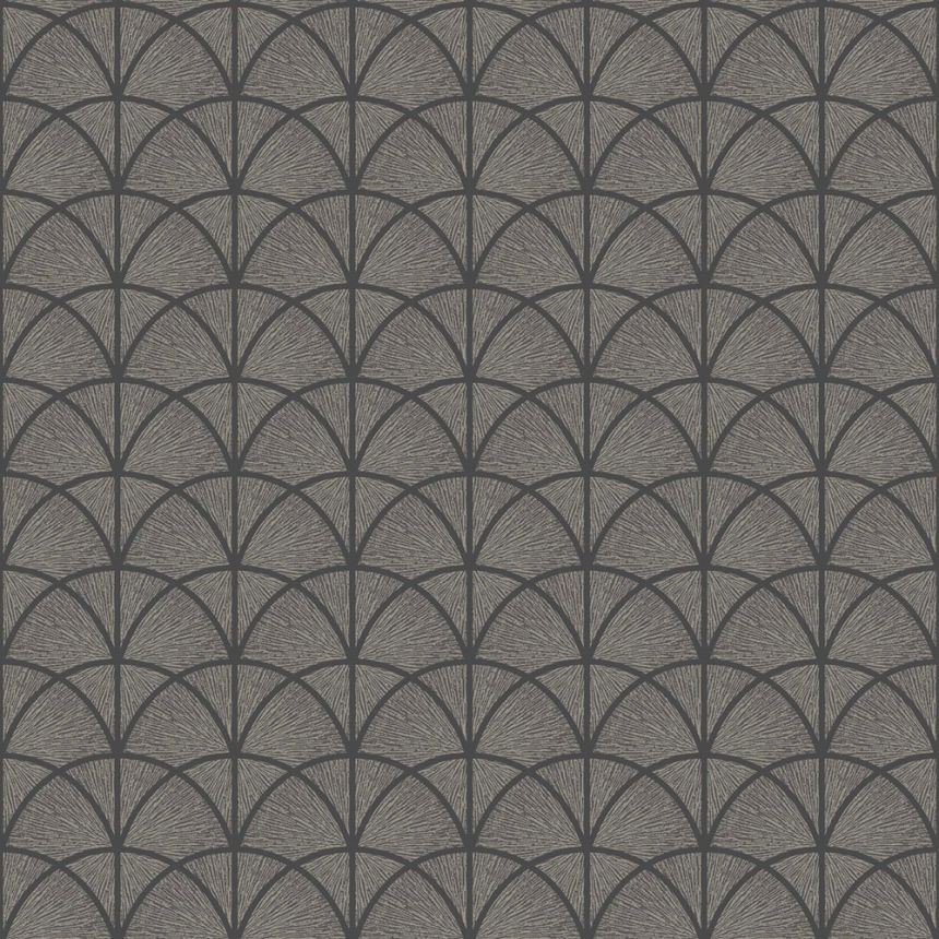 Vliesová tapeta na zeď, černá, grafická, Art Deco, 7770, Adorn, Borastapeter