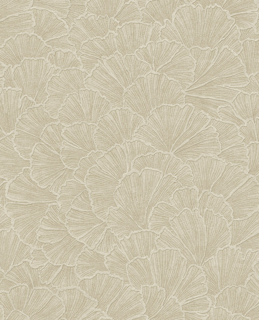 Vliesová tapeta na zeď, béžová, listy Gingka, 350522, Riviera Maison, Eijffinger