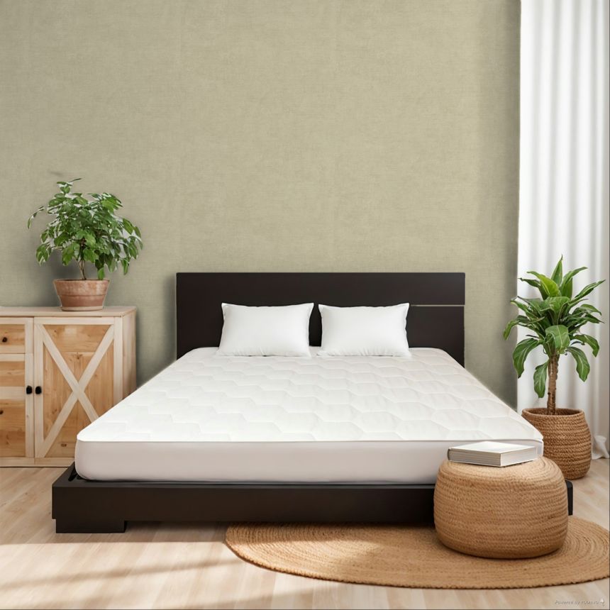 Vliesová tapeta na zeď, béžová,  imitace látky, 350585, Riviera Maison, Eijffinger