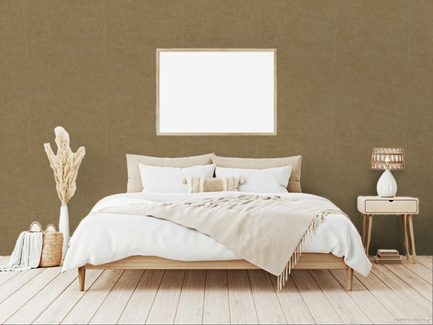Vliesová tapeta na zeď, hnědá, imitace látky, 350584, Riviera Maison, Eijffinger