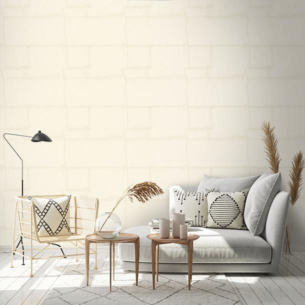 Luxusní vliesová tapeta na zeď, bílo-krémová, kámen, Z30307, Casa 8, Trussardi 