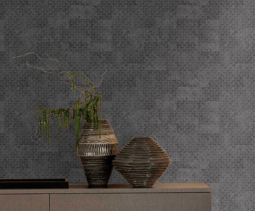Luxusní geometrická vliesová tapeta na zeď, černá, Z30341, Casa 8, Trussardi 