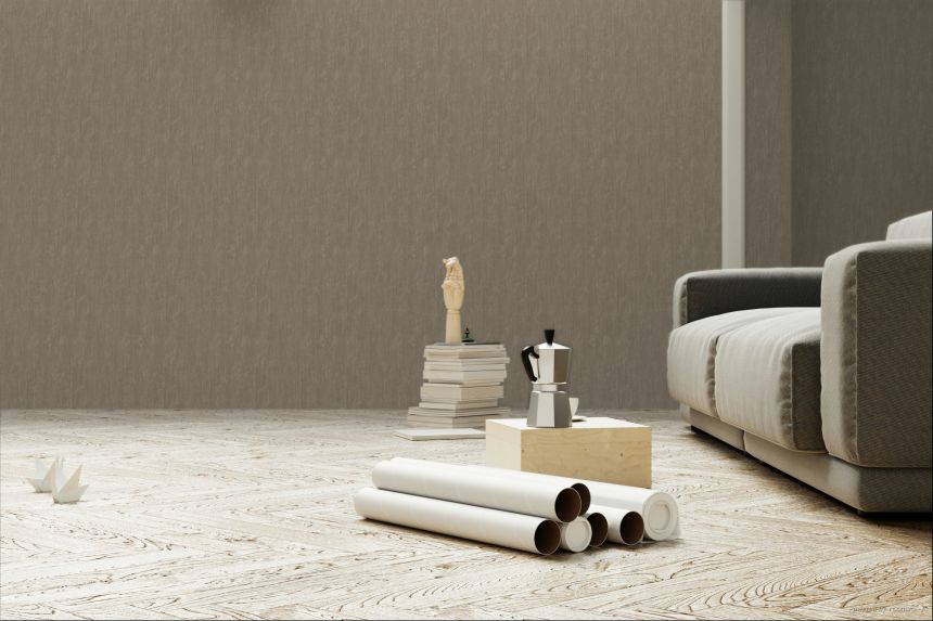 Luxusní vliesová tapeta na zeď, hnědá, textura, Z20116, Casa Chic, Zambaiti Parati