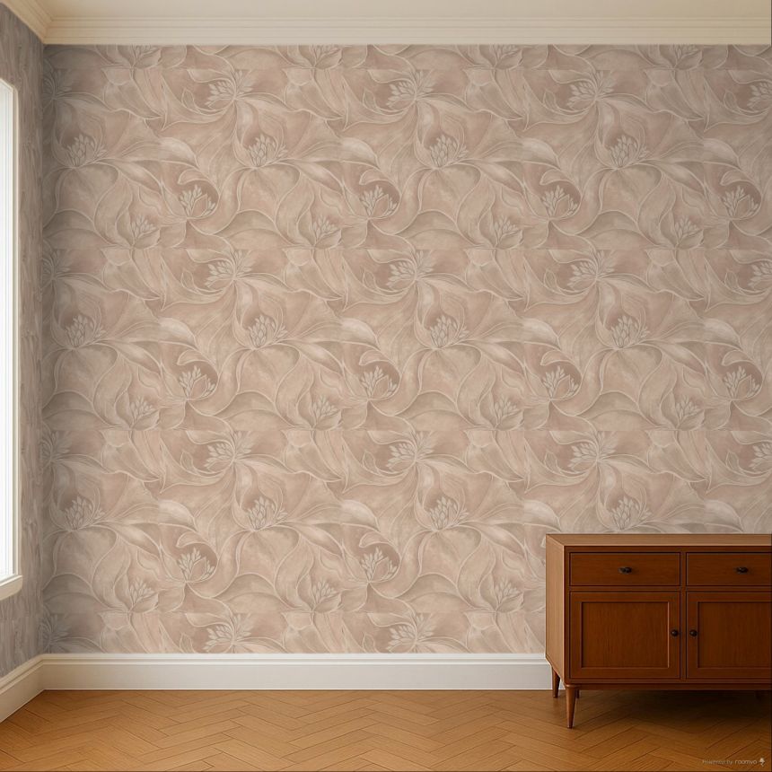 Luxusní vliesová tapeta na zeď, růžová, květiny, Z20130, Casa Chic, Zambaiti Parati