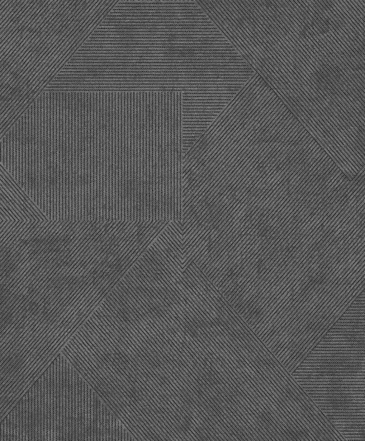 Vliesová tapeta na zeď, šedo-černá, imitace látky, PRI405, The Texture Book, Masureel