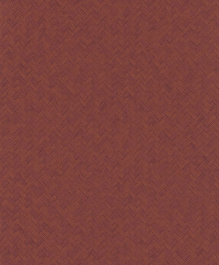 Vliesová tapeta na zeď, červená, imitace rohože, WIL302, The Texture Book, Masureel
