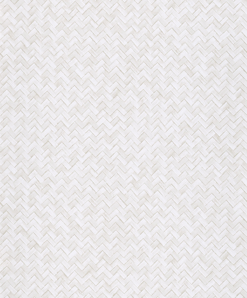 Vliesová tapeta na zeď, bílo-krémová, imitace rohože, WIL303, The Texture Book, Masureel