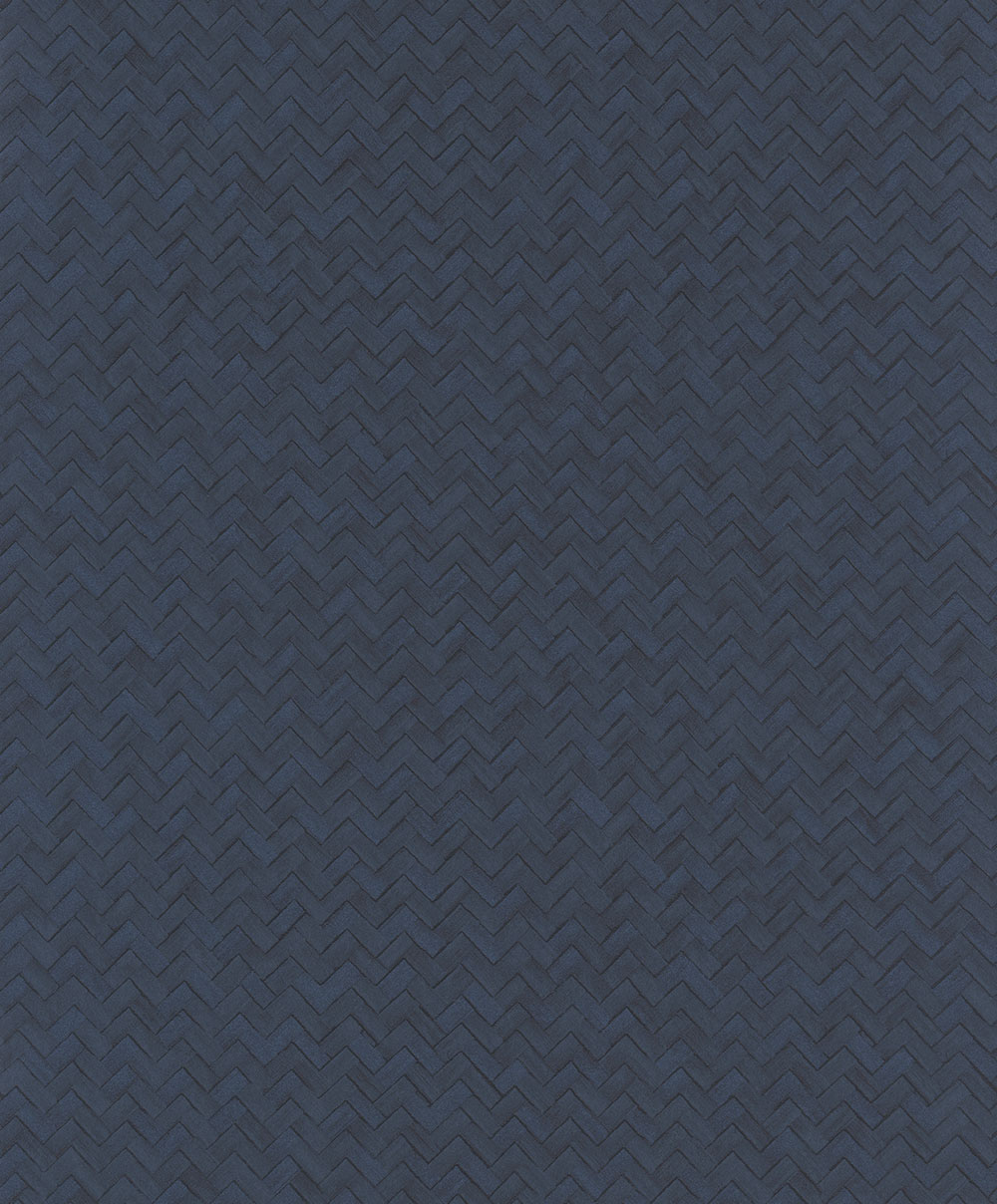 Vliesová tapeta na zeď, modrá, imitace rohože, WIL304, The Texture Book, Masureel