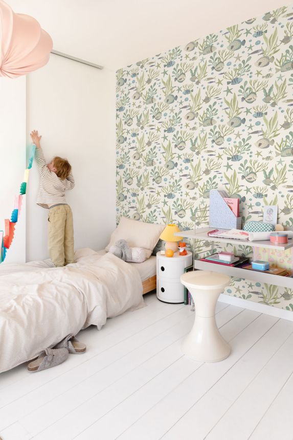Dětská vliesová tapeta na zeď, podmořský svět, LD3309, Little Dreamers, Grandeco