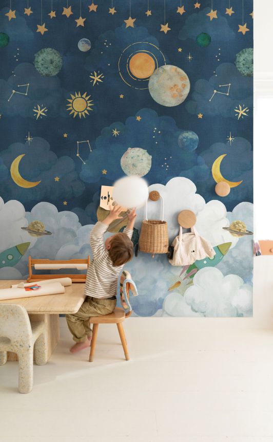Dětská vliesová fototapeta na zeď, Vesmír, LD6101, Little Dreamers, Grandeco