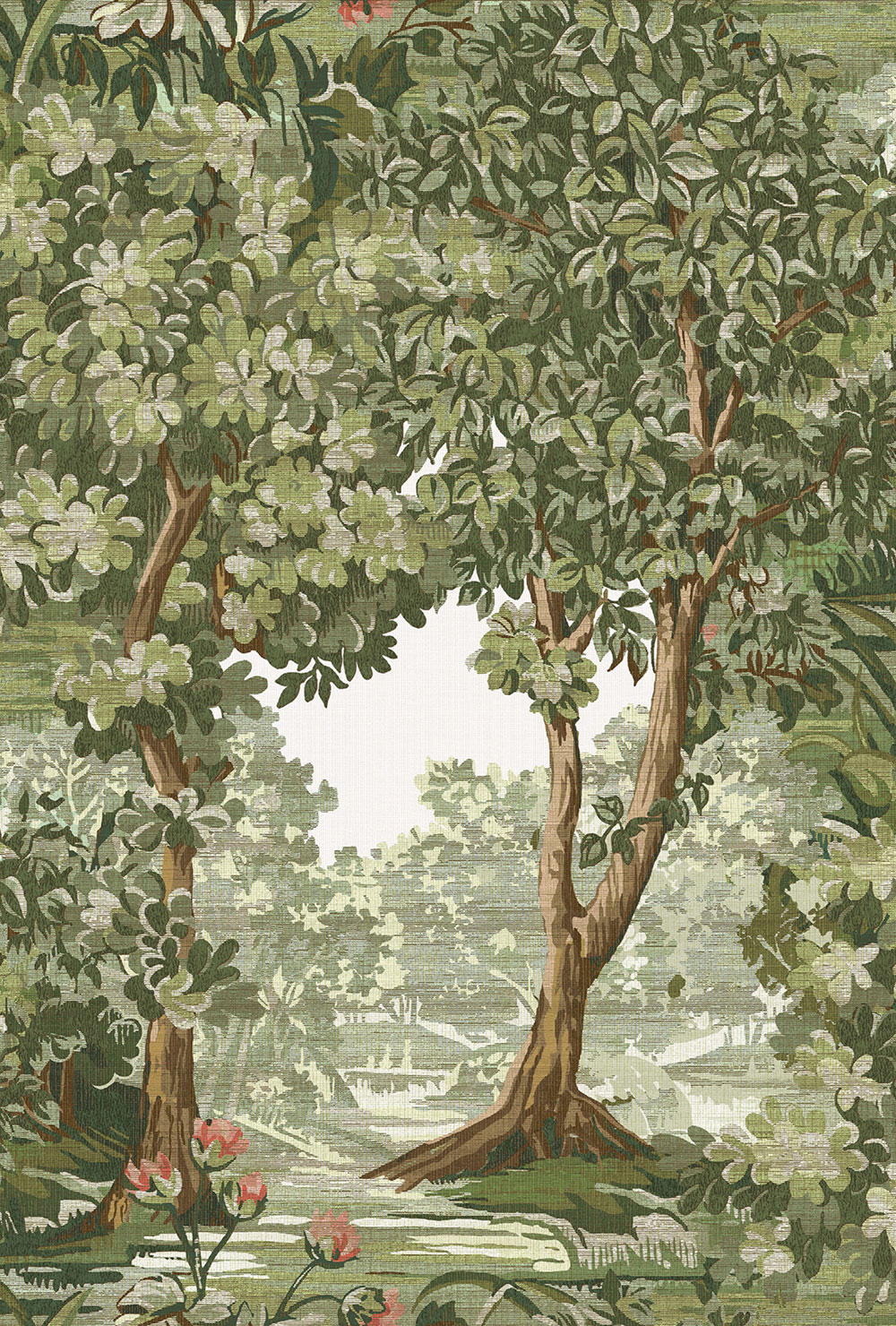 Vliesová tapeta na zeď, zelená, stromy, 127900, Arboretum, Graham Brown Premium