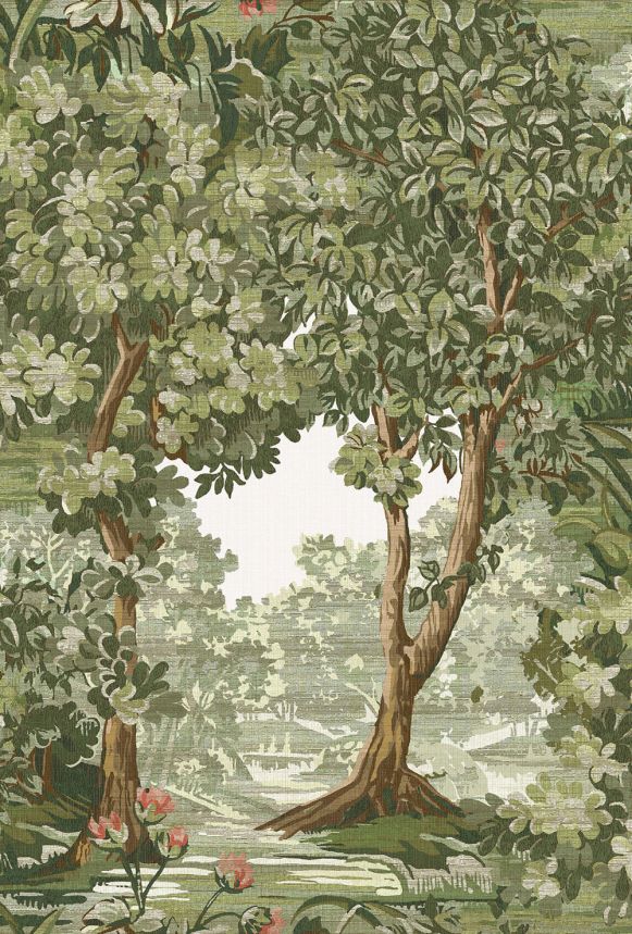Vliesová tapeta na zeď, zelená, stromy, 127900, Arboretum, Graham Brown Premium