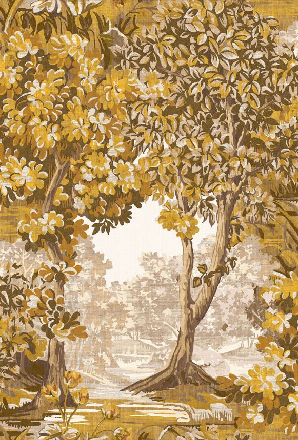 Vliesová tapeta na zeď, hnědá, stromy, 127899, Arboretum, Graham Brown Premium