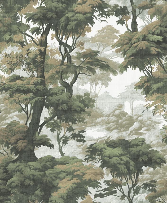 Vliesová tapeta na zeď, zelená, les, stromy, 127934, Arboretum, Graham Brown Premium