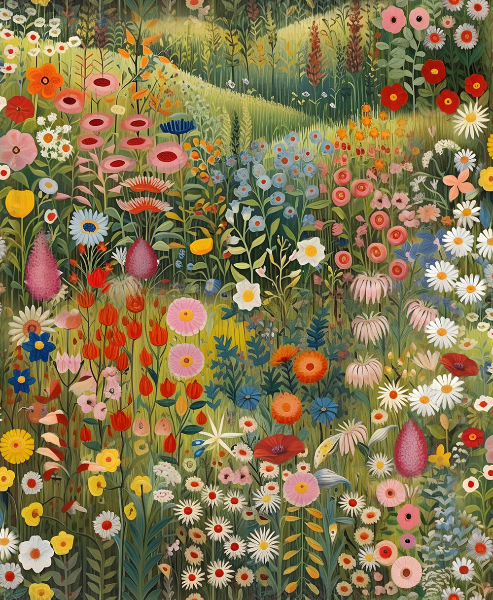 Vliesová tapeta na zeď, rozkvetlá louka, 127926, Arboretum, Graham Brown Premium
