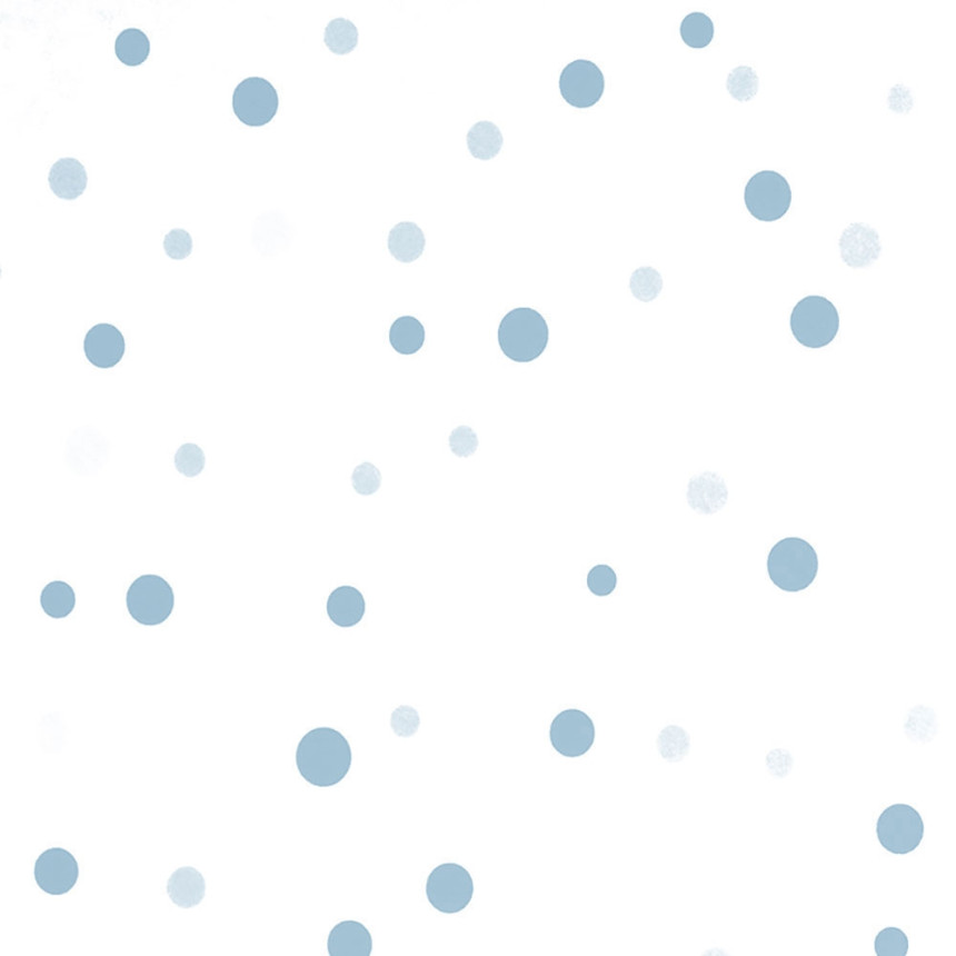 Modro-bílá  vliesová tapeta s puntíky, 137-2, Sambori, ICH Wallcoverings