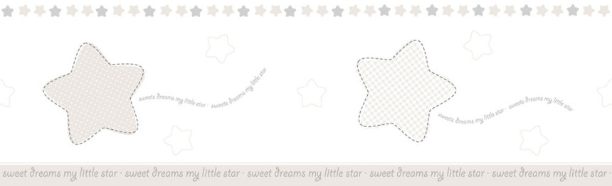 Samolepící dětská tapetová bordura 244-3, Lullaby, ICH Wallcoverings