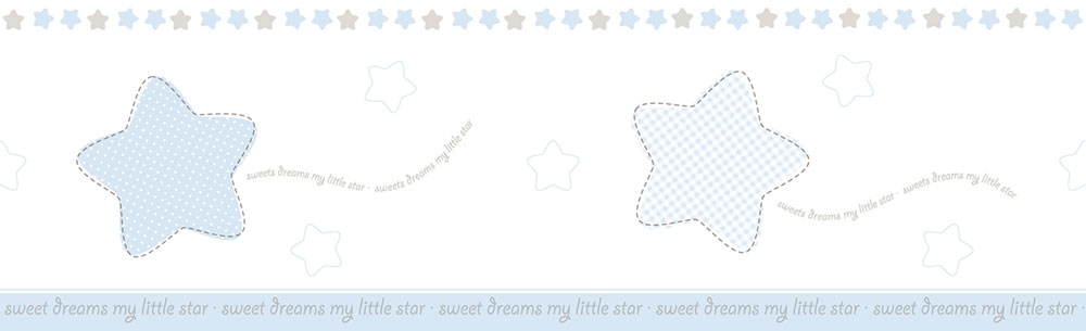 Samolepící dětská tapetová bordura 244-1, Lullaby, ICH Wallcoverings