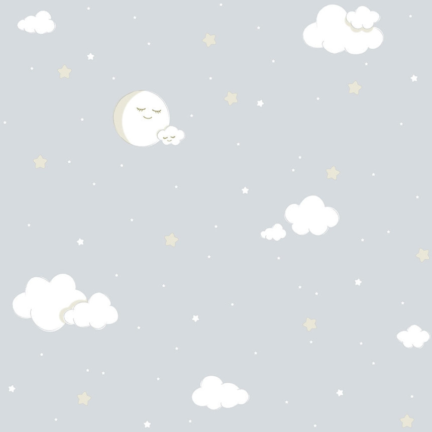 Dětská papírová tapeta na zeď Mráčky 221-3, Lullaby, ICH Wallcoverings