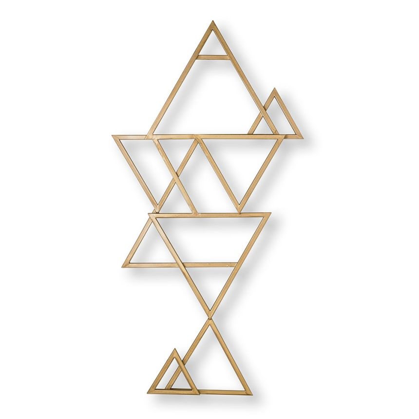 Kovová dekorace Gold Kaleidoscope Metal Art 104038, Wall Art, Graham Brown