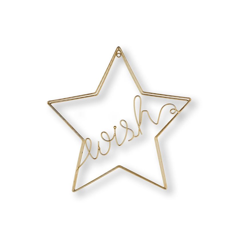 Kovová dekorace Gold Wish Metal Art 104033, Wall Art, Graham Brown