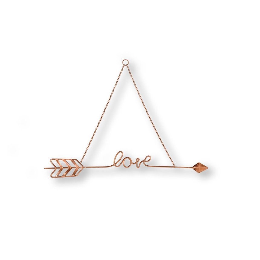 Kovová dekorace Love Story Rose Gold Metal Art 104031, Wall Art, Graham Brown