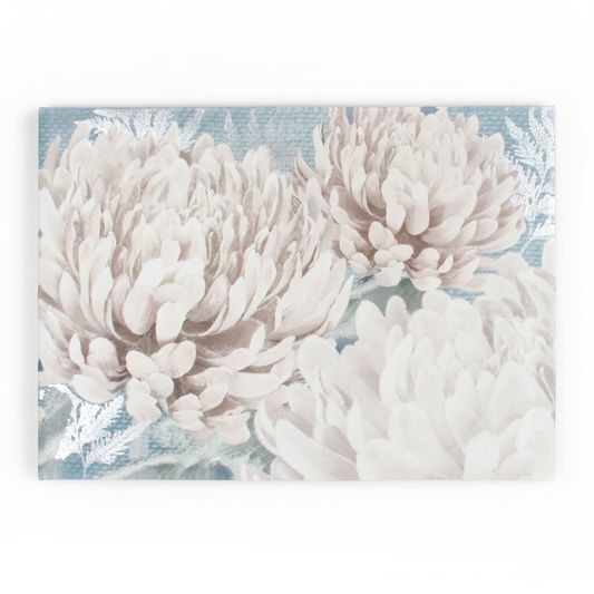 Bezrámový obraz Květy, Teal Bloom 41-713, Wall Art