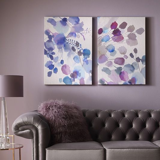2 dílný bezrámový obraz 105381 Expressives Blooms, Wall Art, Graham & Brown