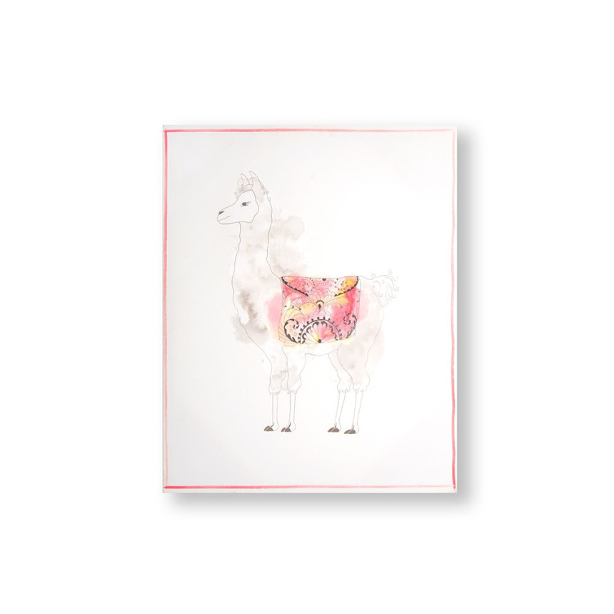 Tištěný obraz 105876, Lucky Llama, Wall Art, Graham & Brown