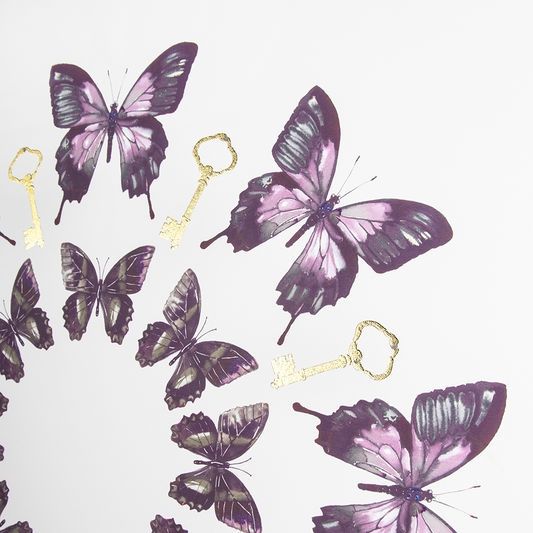 Bezrámový obraz Motýli 105871, Blissful Butterflies, Wall Art, Graham & Brown