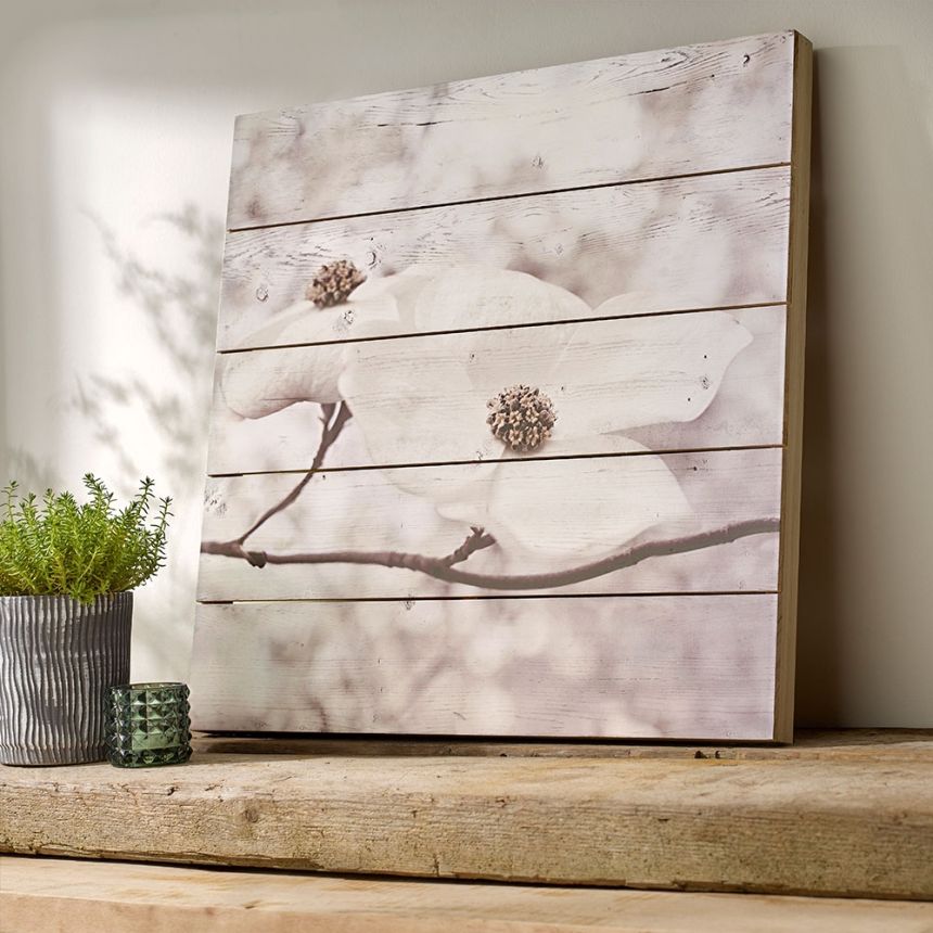 Obraz - tisk na dřevě - Serenity Blossoms 104589, Wall Art, Graham Brown