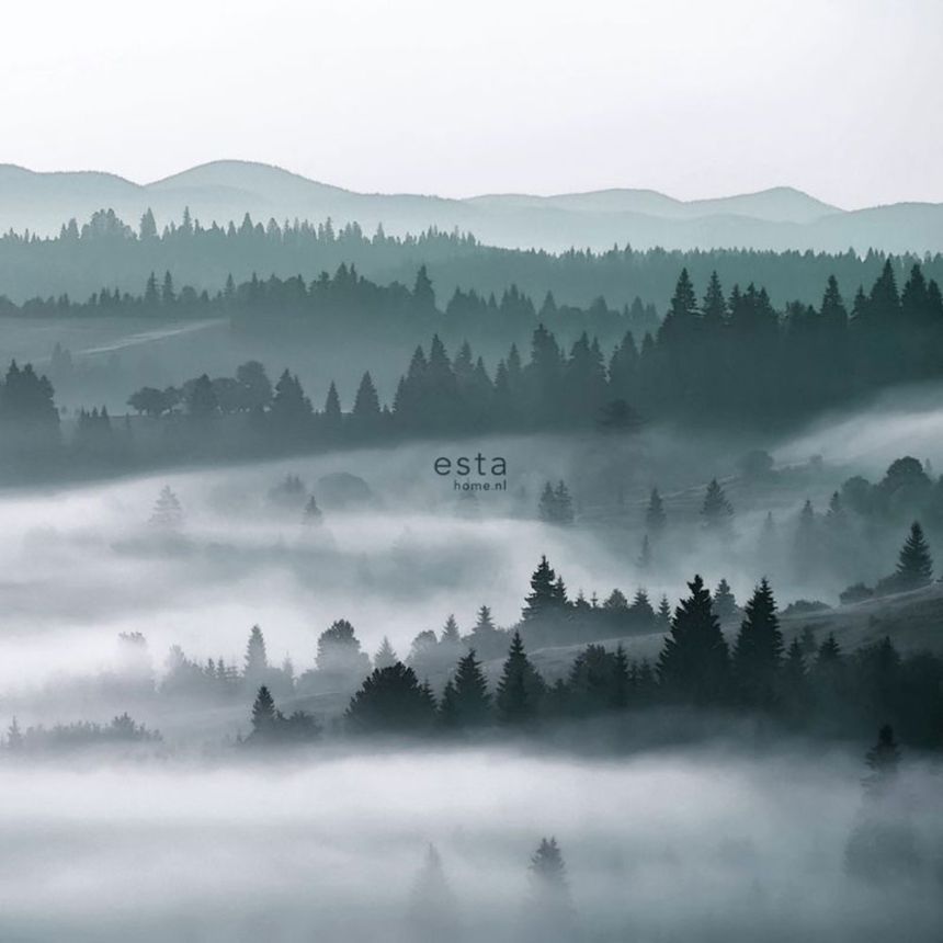 Vliesová obrazová tapeta, les, stromy, 158910, 2,79 x 2,79 m, Scandi cool, Esta
