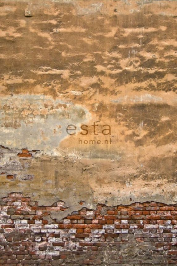 Vliesová obrazová tapeta - oprýskaná cihlová stěna 157704, 1,86 x 2,79 m, FAB, Esta