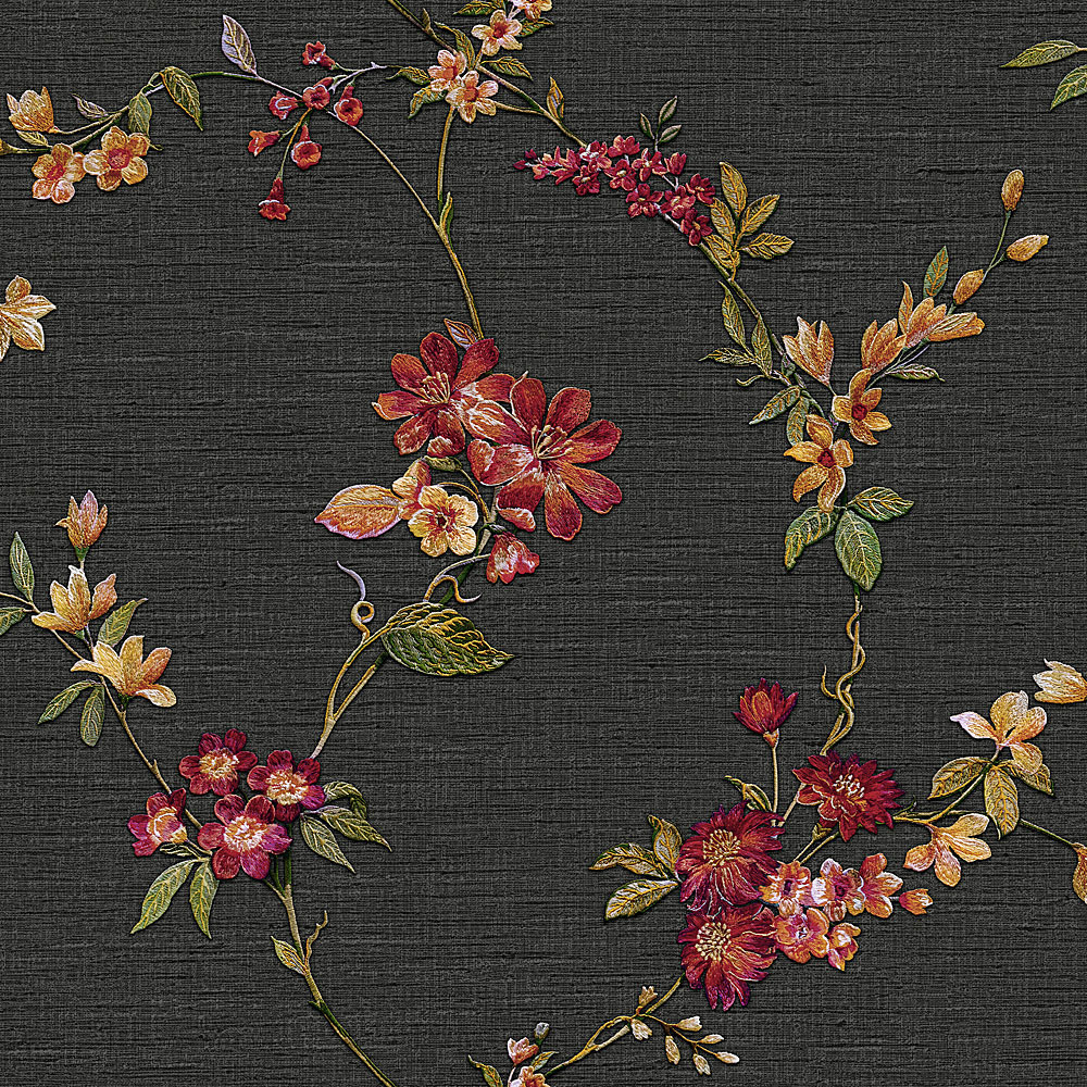 Vliesová tapeta na zeď, černá, imitace textilie, FT221214, Best Sellers, Design ID
