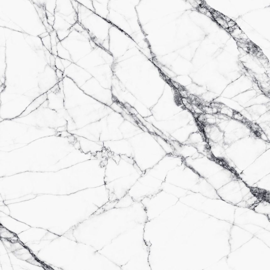Vliesová obrazová tapeta, Černobílý mramor 158942, 300x300cm, Black & White, Esta