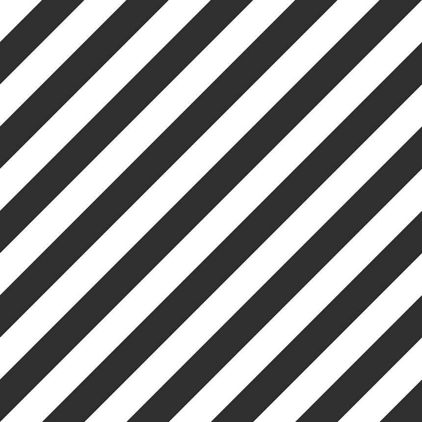 Vliesová tapeta na zeď, šikmé černé a bílé pruhy 139112, Black & White, Esta