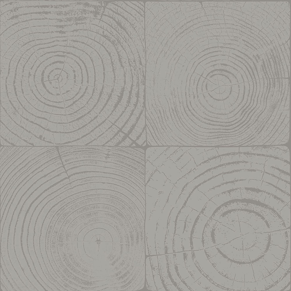 Vliesová tapeta na zeď šedá, imitace dřeva s letokruhy 347548, Matières - Wood, Origin