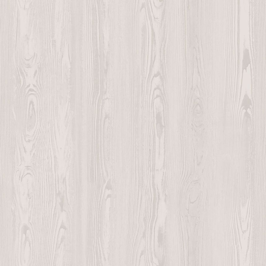 Metalická šedobéžová vliesová tapeta na zeď, imitace dřeva 347534, Matières - Wood, Origin