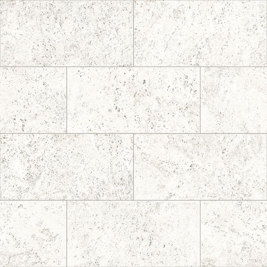 Šedobílá vliesová tapeta, imitace kamenného obkladu 347580, Matières - Stone, Origin