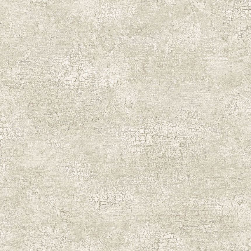 Šedobéžová vliesová tapeta s efektem prasklin 347563, Matières - Stone, Origin