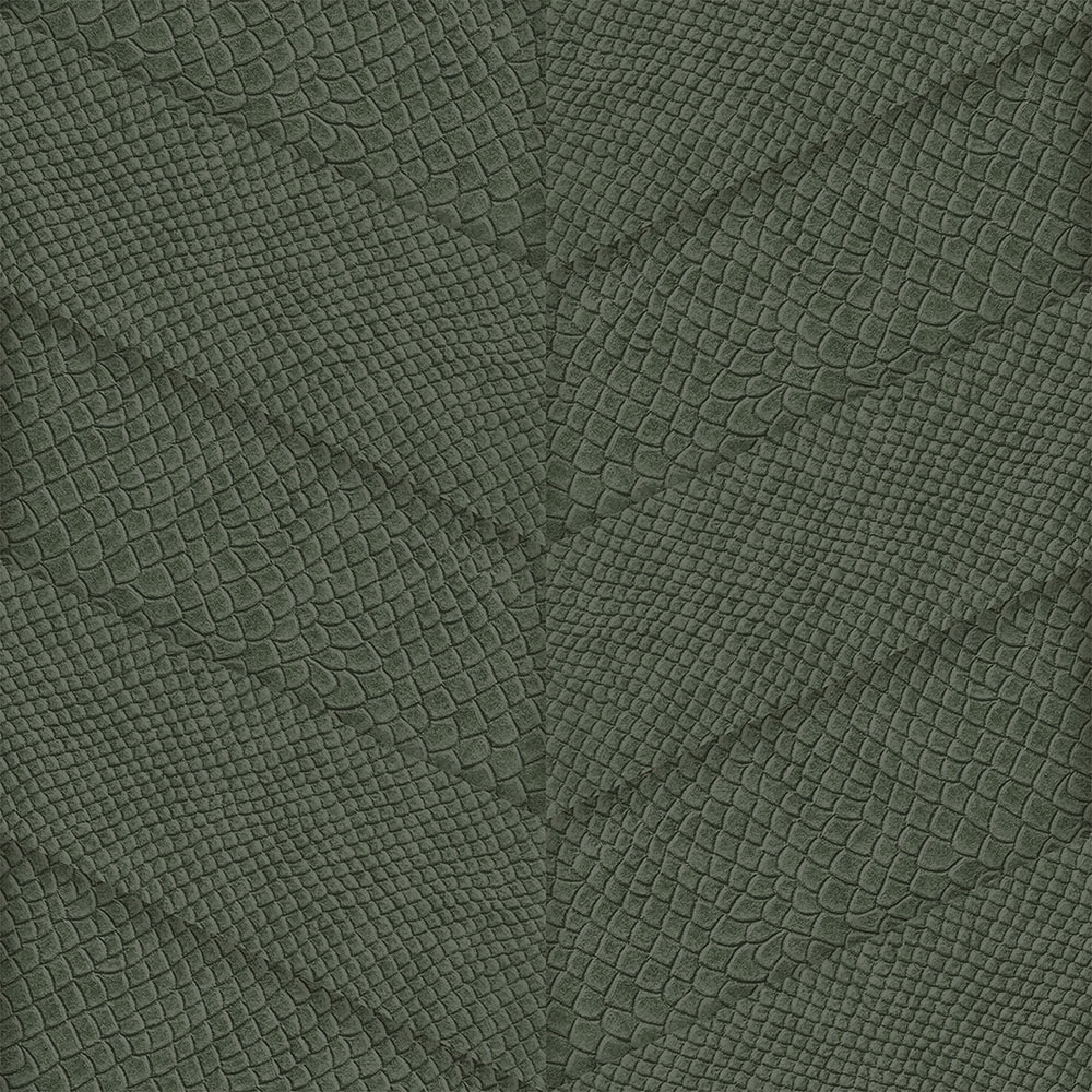 Vliesová tapeta na zeď zelená, parketový vzor kůže 347793, Luxury Skins, Origin