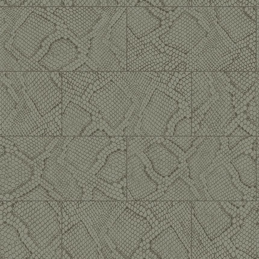 Vliesová tapeta na zeď šedá, vzor hadí kůže 347785, Luxury Skins, Origin