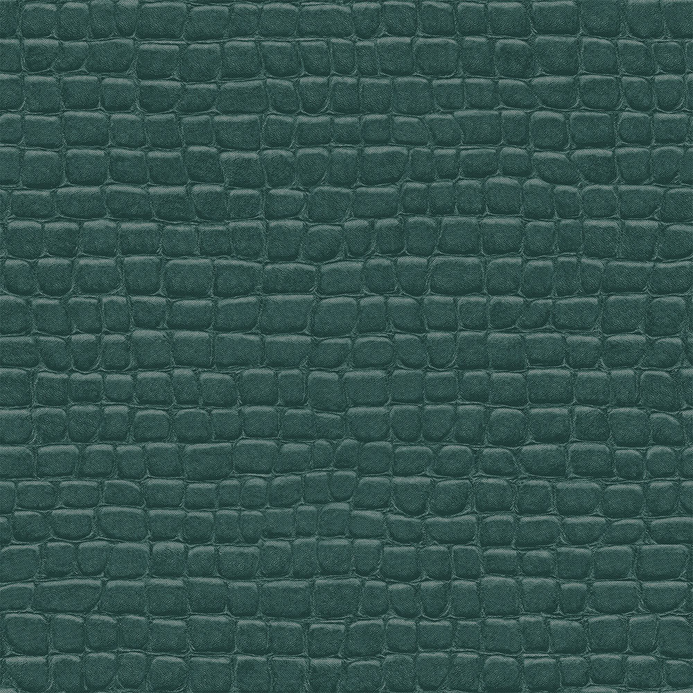Vliesová tapeta na zeď zelená, imitace krokodýlí kůže 347780, Luxury Skins, Origin